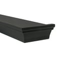 Mainstays 18" Rectangle Decorative Wall Shelf, Black