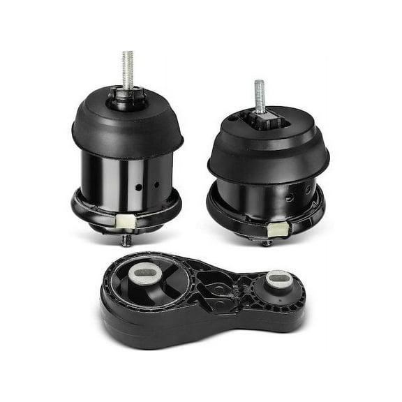 Engine Mount Kit 3 - Compatible with 2009 - 2017 GMC Acadia 3.6L V6 Naturally Aspirated 2010 2011 2012 2013 2014 2015 2016