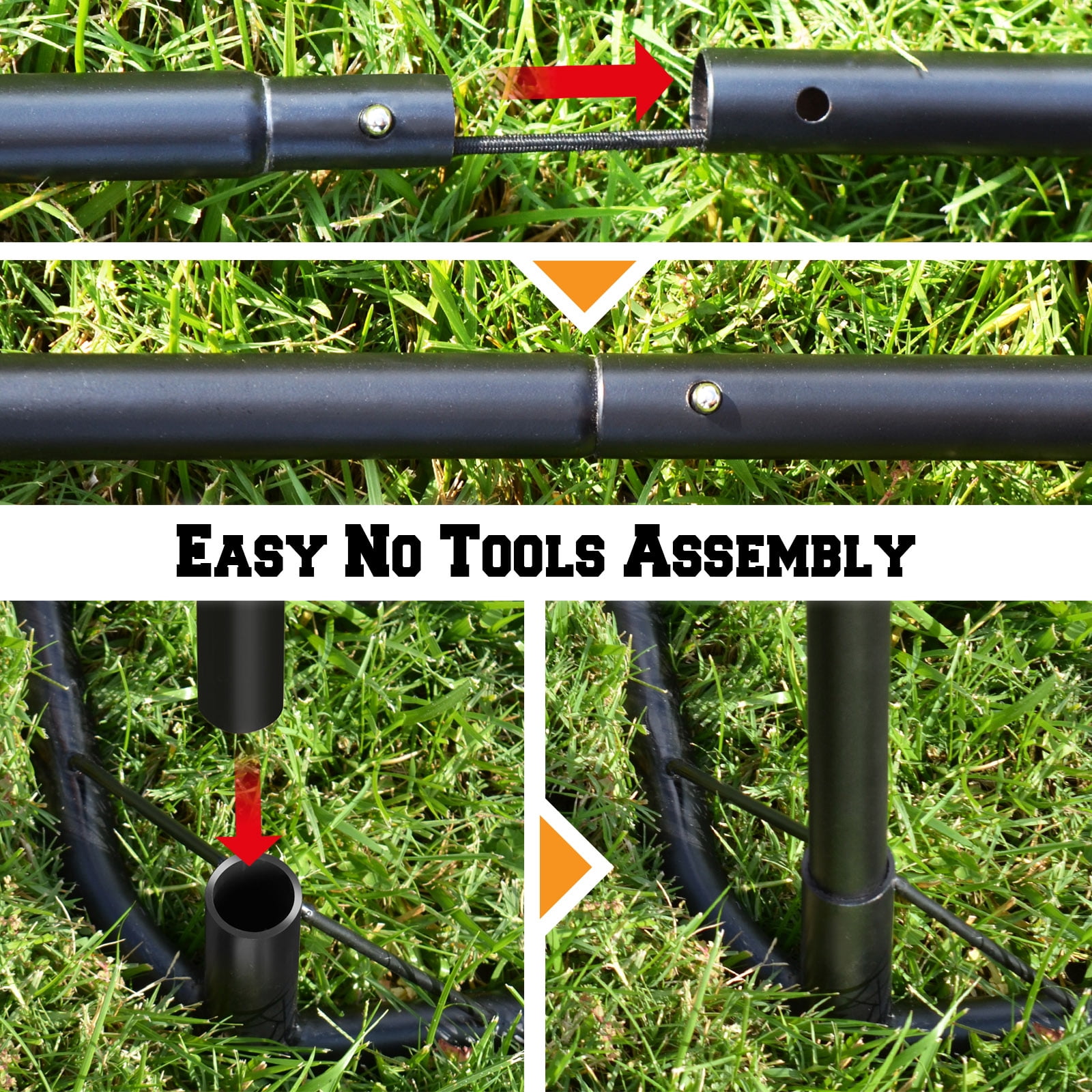 Strong Camel Portable 10'x9'x3' Golf Net Practice Hitting Net Training Driving Indoor Outdoor