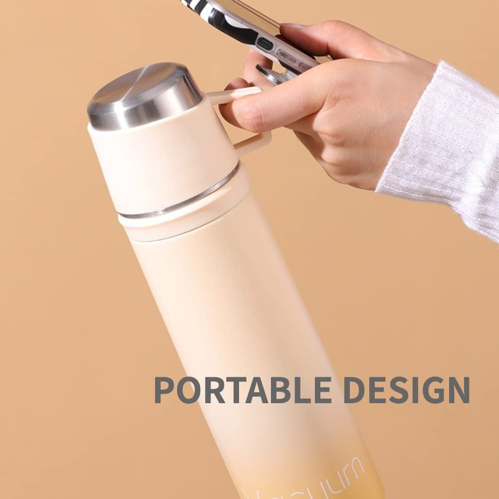 PIKADINGNIS 24oz Flask Cute Vacuum Insulated Water Bottles, 304