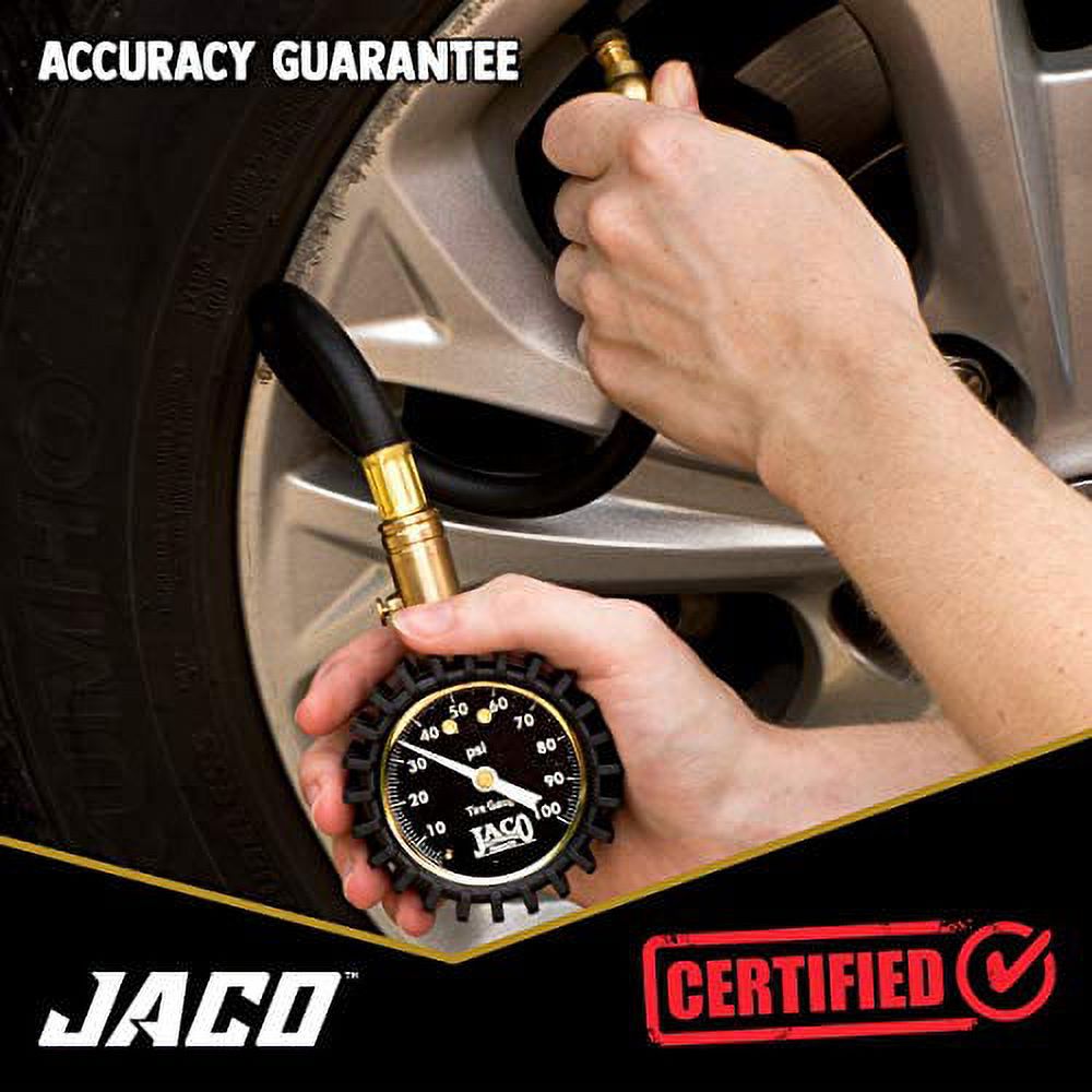 JACO Superior Products JACO ElitePro Tire Pressure Gauge 100 PSI 
