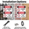 thumbnail image 3 of (2 Pack) No Smoking Flammable Gas Bilingual OSHA Danger Sign 12 Inch X 18 Inch Plastic Sign, Weather Resistant, UV Protected for Workplace, Business, and Construction Site, Made in the, 3 of 8