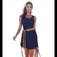 thumbnail image 3 of Vestido Informal con Cordón para Mujer, Azul Marino, Talla XXL, 3 of 7