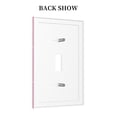 thumbnail image 2 of DouZhe 1-Gang Toggle Switch Wallplate, Pink Doodle Background Decorative Wall Plates, 2 of 7