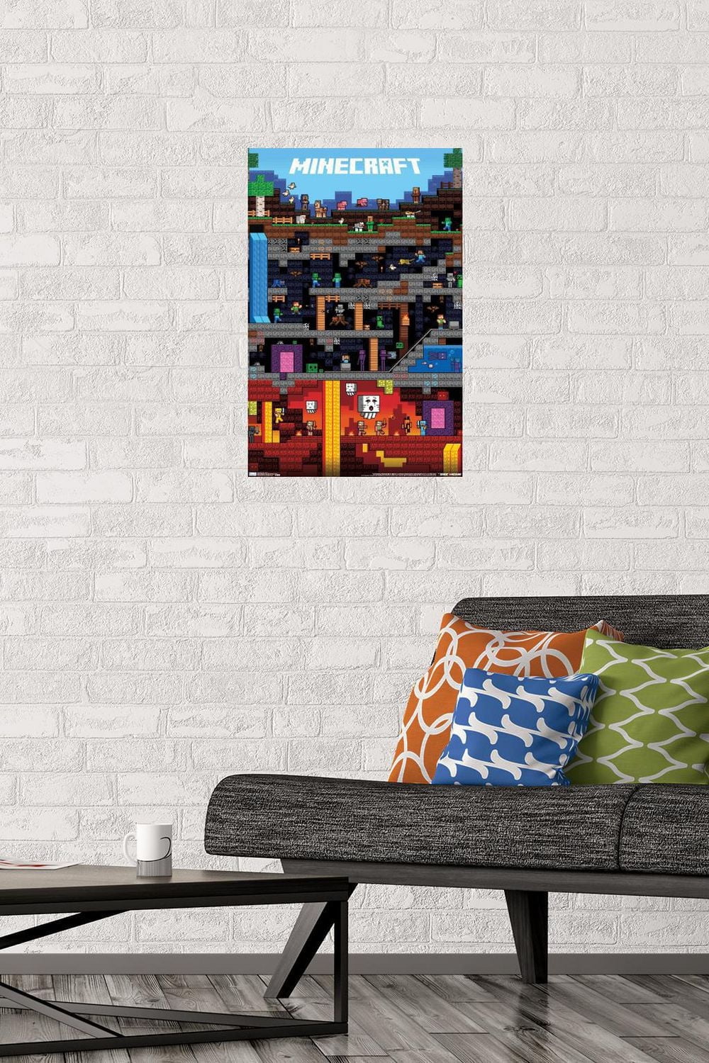 Minecraft - Worldly Wall Poster, 22.375" x 34"