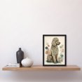 thumbnail image 2 of Poodle Dog with Flower Fur Coat Modern Boho Watercolour Illustration Artwork Framed Wall Art Print A4, 2 of 4