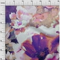 thumbnail image 3 of oneOone Polyester Spandex Purple Fabric Floral Sewing Craft Projects Fabric Prints By Yard 56 Inch Wide, 3 of 4