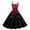 Hot Pink, variant on Women's Valentines Dress Retro Sleeveless Spaghetti Strap Party Dress 2026 Trendy Swing A-Line Flare Dresses Hot Pink S