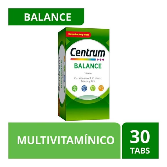 Multivitamínico Centrum Balance 30 tabletas