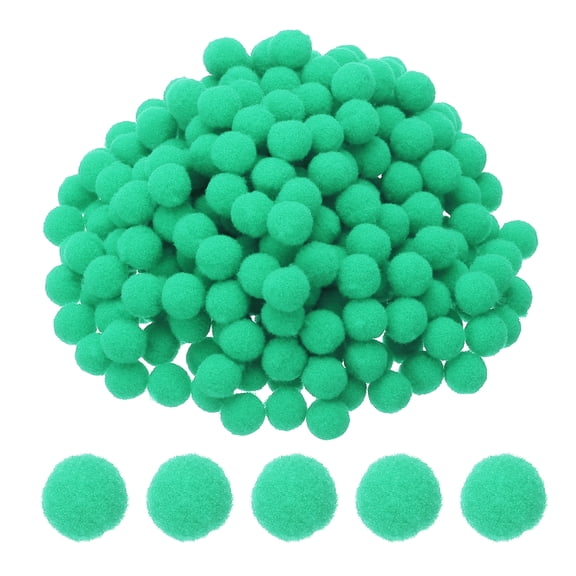 0.3inch Pom Poms for Crafts, 2000pcs Small Pompoms for Crafts Mini Puff Balls Bulk High Elasticity Fuzzy Balls for Hats Christmas Art, Mint Green