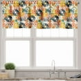thumbnail image 3 of Ambesonne Music Valance & Curtain, Cassette Radio Vinyl, 55"x45", Multicolor, 3 of 7