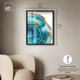 thumbnail image 4 of Great Blue Green II Shadowbox Print Green Decor by Art Remedy, Black Frame, 24 x 30, 4 of 6