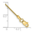 thumbnail image 2 of 14k Yellow Gold 1.2mm Round Wheat Chain Ankle Bracelet 10 Inch Anklet for Women and Men - 1.8 Grams, 2 of 2