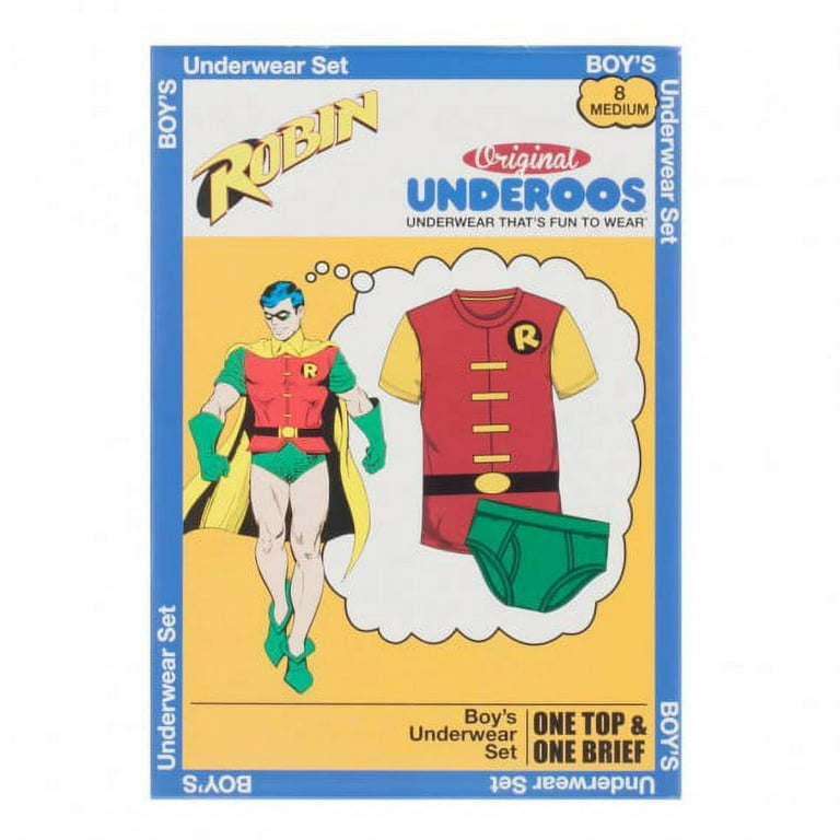 DC Comics Robin Boy's Shirt/Underwear Underoos Set 