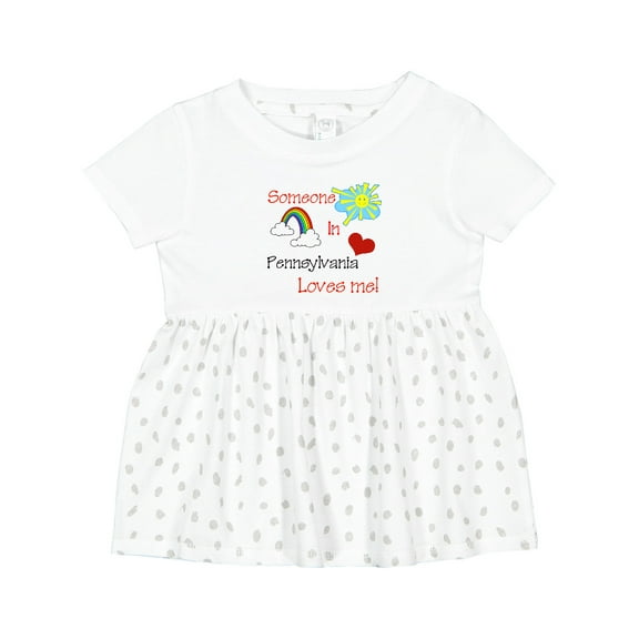 Inktastic Someone in Pennsylvania Loves Me Girls Baby Dress