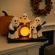 thumbnail image 2 of Decoración de Halloween de la banda de Ghost Rock | Figuritas de mesa de resina iluminadas por LED | Espectáculo musical espeluznante con tambor brillante, luces naranjas cálidas | Base estable, 2 of 3