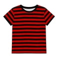 thumbnail image 6 of Byoo Tween Girls Stripe T Shirt Crew Neck Short Sleeve Breathable Lightweight Tee Comfy Pullover Top, 6 of 6