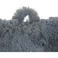 thumbnail image 2 of Klear Vu Shaggy Bed Rest Back Support Pillow - Large Reading Pillow, 30" x 21", Gray, 2 of 5