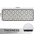 thumbnail image 5 of Kitchen Rugs Sets Of 2,Boho Gray and Beige Floral Ethnic Pattern Anti Fatigue Kitchen Mat Rugs Non Slip Washable,Decorative Kitchen Floor Mats for Kitchen,Sink,Laundry,17"x47"+17"x47", 5 of 5