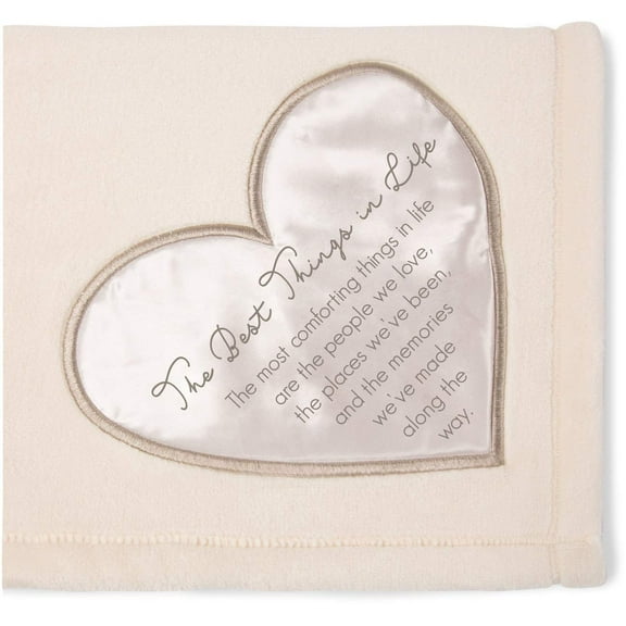 Pavilion Gift Company 19510 The Best Things in Life Plush Throw Blanket