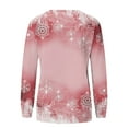 thumbnail image 6 of Christmas Sweatshirts For Women Round Neck Casual Long Sleeve Pullover Tops Winter Clothes, 6 of 9