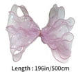 thumbnail image 3 of PRETXORVE Home Decor, Room Decor, Sequin Thread Ribbon Handmade Diy Hair Accessory Material Transparent Ribbon Bow 16.4 Feet, 3 of 6