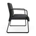 thumbnail image 3 of Waterfall Reception Waiting Sled Base Loveseat / Black Steel / Dark Gray, 3 of 5