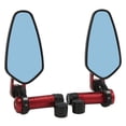 thumbnail image 4 of VOBOR Espejo retrovisor para Motocicleta, Espejo Trasero para ATV, Accesorios para automóvil, Giratorio de 360 ​​Grados, Universal para Soporte de 8MM/10MM(Rojo), 4 of 5
