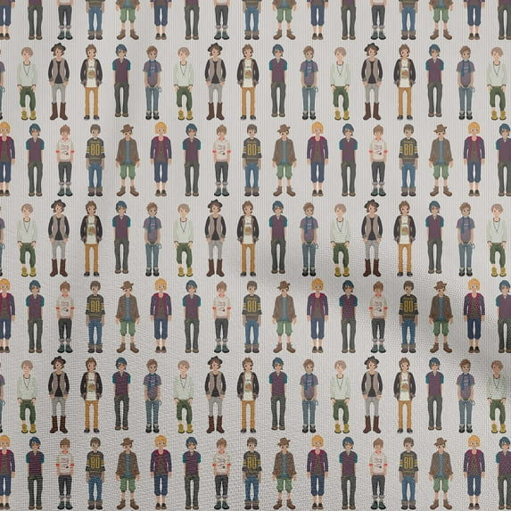oneOone Cotton Flex Gray Fabric Human Quilting Supplies Print Sewing Fabric By The Yard 40 Inch Wide