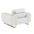 thumbnail image 3 of Titan Furnishings Modern Genuine Italian Leather Upholstered Chair, 3 of 10