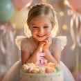 thumbnail image 5 of Cartoon Number Birthday Candle, Cute Creative Design Non-Toxic Wax Colorful for Children's Theme Party Decorations Milestone Anniversary Cake Toppers, E, 5 of 6
