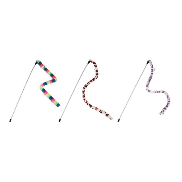 Funny Cat Stick Feather Pets Teaser Wands Gatito Interacción Juguetes (Camuflaje) Wdftyju Libre de BPA
