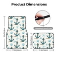 thumbnail image 5 of Zufioo Anchors And Shells Print Car Floor Mats Four-piece Set, Car Interior Accessories - Corrosion-resistant, Non-Slip, Suitable for Cars, Trucks, Vans, 5 of 7