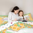 thumbnail image 4 of Erosebridal Mint & Purple Dripping Waffle Green Baseball & Bat Sketch Graphic Bedding Comforter Set 7 Pieces, Baseball Graphic Full Bedding Set for Boys And Girls Kids,Breathable Home Decor, 4 of 6