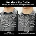 thumbnail image 5 of Tilga Stainless Steel Mens Cuban Link Chain, Black/ 18K Gold Plated Miami Cuban Chain Necklace, 5mm/7mm/9mm/12mm/14mm Width, No Tarnish& Durable Hip Hop Mens Jewelry, 18"-30", Send Gift Box, 5 of 5