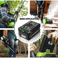 thumbnail image 7 of 1 Pack 80V 6.0Ah Replacement for Greenworks 80v Battery Compatible with Greenworks Battery 80V Fits for Greenworks Battery Cordless Power Tools GBA80200 GBA80250 GBA80300 GBA80400 GBA80500, 7 of 7