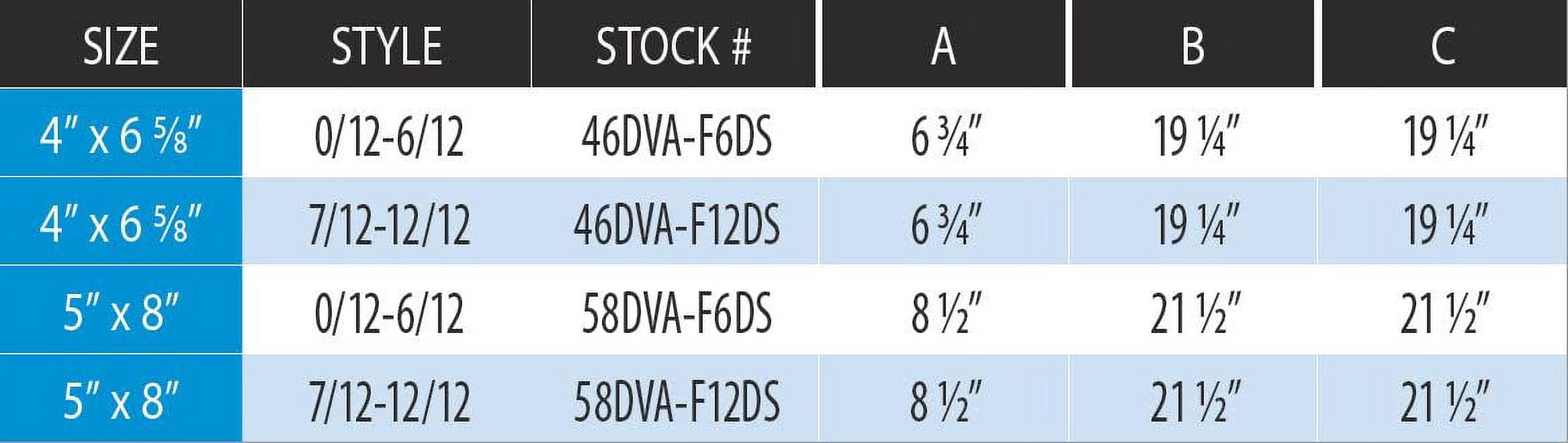 Dura Vent 46DVA-F12DS 4 x 6 in. DirectVent Pro Roof Flashing