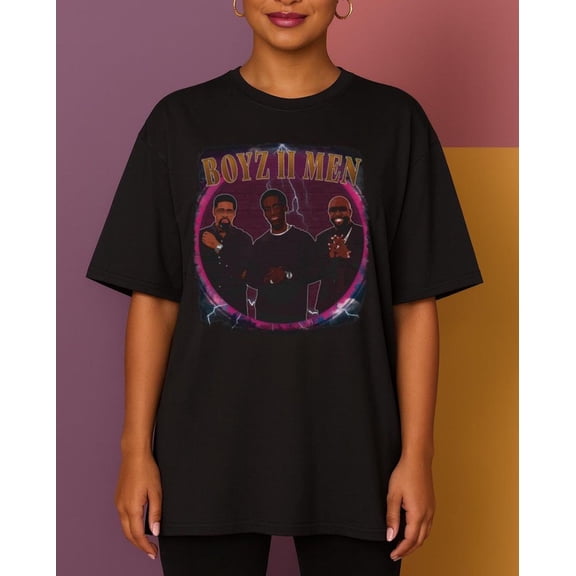 Retro 90s R&B Boy Band Men's Short-Sleeve Graphic T-Shirt Vintage Music Gift