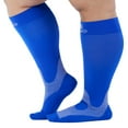 thumbnail image 6 of Plus Size Compression Knee High for Men and Women 20-30mmHg - Navy, 3X-Large, 6 of 7