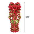 thumbnail image 2 of Staron Simulated Rose Hanging Basket with Realistic Flowers, Weather Resistant PE Rattan for Outdoor Landscaping, Wall Decor and Wedding Displays, 2 of 5