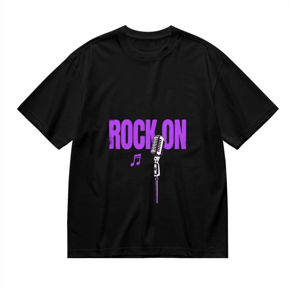 Rock On, Microphone Print, T Shirt for Men, Vintage Graphic Tees Men, 23807220,S