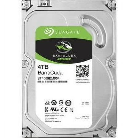 Seagate 4TB BarraCuda SATA 6Gb/s 256MB Cache 3.5-Inch Internal Hard Drive (ST4000DM004) Single Pack