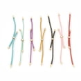 thumbnail image 2 of 5pc 22cm Adjustable Nylon Cord Slider Bracelet Making with Brass Findings Real 24K Gold Plated, 2 of 4