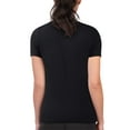 thumbnail image 2 of Women's G-III 4Her by Carl Banks Black San Francisco Giants Super-Slim Fit Lightweight Flowers Graphic T-Shirt, 2 of 2