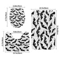 thumbnail image 2 of Bathroom Rugs Sets 3 Piece - Halloween bats spiderweb cool Absorbent Non Slip Bath Mats, U-Shape Toilet Lid Cover, Contour Mat, Soft Washable Shower Mats Bath Rug Mat for Bathroom Tub Toilet, 2 of 7