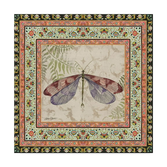 Trademark Fine Art 'Bohemian Dragonfly 1' Canvas Art by Jean Plout