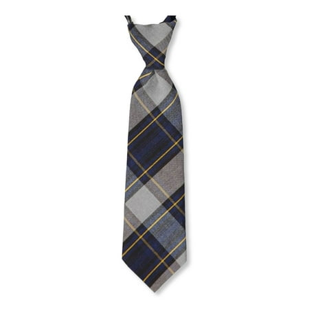 

Cookie s Adjustable Banded Necktie with Clip - royal/lt. blue/gold *plaid #57* 16
