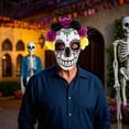 thumbnail image 4 of EVA con lazos de flores. Un accesorio imprescindible para el disfraz festivo del Día de los Muertos, la fiesta de Halloween, la fiesta de disfraces y la fiesta de disfraces., 4 of 6