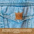 thumbnail image 3 of Mobutofu 4Pcs Khaki Square Coat Buttons Reusable Decorative Accessories for Jackets and Sweaters, 3 of 5