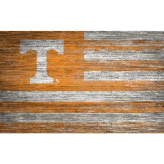 Tennessee Volunteers 11'' x 19'' Distressed Flag Sign